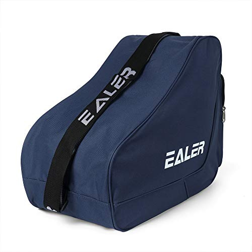 EALER Kraftig ishockey skridsko bärväska, justerbar axelrem-marinblå