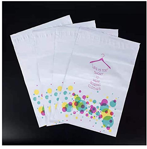 LIANYG Versandbeutel 50 Teile/los wasserdichte Mail Taschen gedruckt Poly Mailer verpackung umhüllungen self snover kurierer aufbewahrungsbeutel Kleidung maise mit 334 (Color : 1)