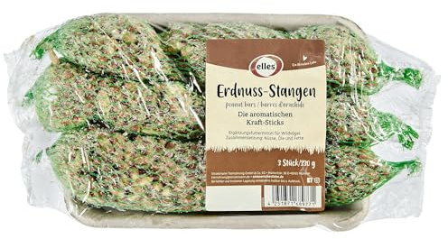 Elles Erdnuss-Stangen 24 x 3er-Pack | Wildvogelfutter | Aromatisch & energiereich | 100% natürlich | Ideal zur Ganzjahresfütterung heimischer Vögel