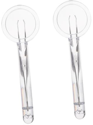 Gatuida 4 Stück Pinzette Lupe Handlupe mit Pinzette Vergrößerungsglas mit Pinzette Handheld Vergrößerungsglas Handlupe für Präzisionsarbeiten tragbar Reparierwerkzeug Metall Weiß
