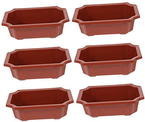 SEWOART 6er-Set Kunststoff-pflanzentöpfe Outdoor-gartenblumentöpfe Pflanzbehälter Für Terrasse Und Weg Langlebig Und Praktisch