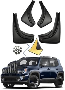 WzMDg Auto Flap Paraspruzzi per Jeep Renegade 2016-2023,Parafanghi Fender Styling Paraschizzi Fender Accessori Paraspruzzi Auto