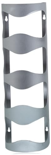 Portabottiglie a parete, 4 bottiglie Porta di viti da parete, porta in vetro di vino pesante in acciaio inossidabile porta bottiglia di vino, facile da installare la griglia per vino