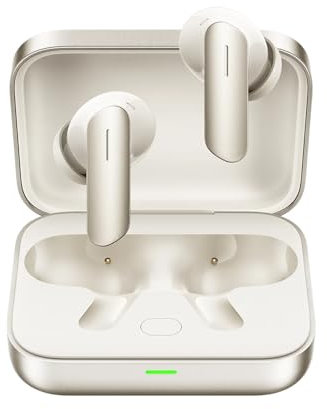 realme Buds Air 7 Auriculares Inalámbricos,6 Micrófonos con Cancelación de Ruido y Altavoz de 12.44mm,52H Tiempo de reproducción Auriculares Inalámbricos Bluetooth 5.4 Impermeables IP55,Oro