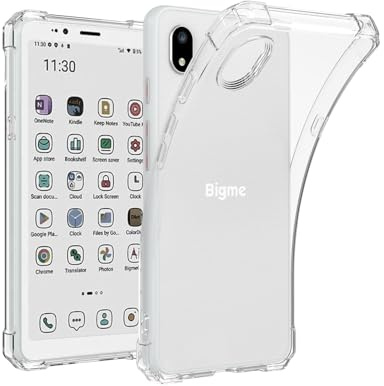 LaoShuSheng Clear Case for Bigme HiBreakS Color/HiBreakS 5.84 ePaper E-Ink Phone - Slim Lightweight TPU Transparent Flexible Soft Back Shell Cover (Clear)