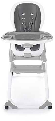 Ingenuity SmartClean Trio Elite 3-in-1 Convertible Baby High Chair, Toddler Chair, and Dining Booster Seat, For Ages 6 Months and Up, Unisex - Slate