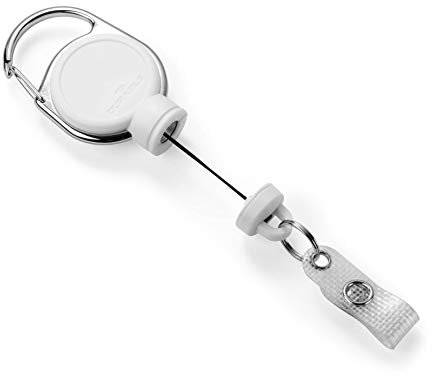 Durable 832902 Jojo para portadores de tarjetas o llaves pesadas de hasta 300g, 1 pieza, blanco