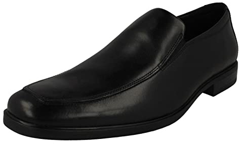 Clarks Howard Edge Mens Black Leather, 12