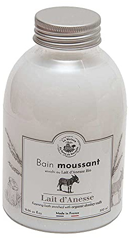 Maison du Savon - Foaming Bath Cream with Organic Donkey Milk and Aloe Vera - 500ml Bottle - Donkey Milk Fragrance