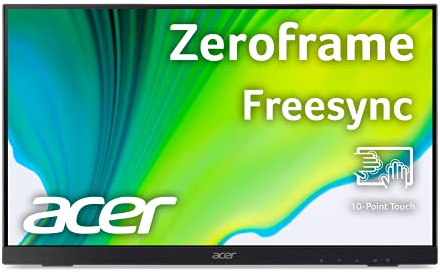 Acer UT222Q bmip 21.5” Full HD (1920 x 1080) 10 Point Touch Monitor with AMD FreeSync Technology Up to 75Hz 5ms (Display Port, HDMI Port, VGA & USB Port)
