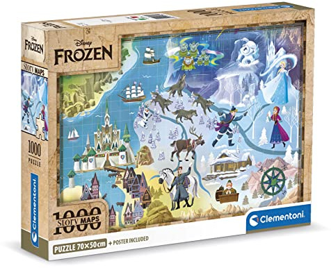 Clementoni - Disney Frozen Frozen-1000 Puzzle-Erwachsene, Made in Italy, Mehrfarbig, 39784