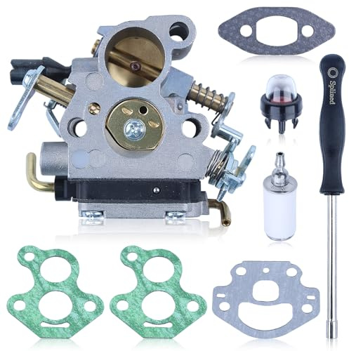 Gubeter Kit de Carburateur pour Husqvarna 235 235E 236 236E 240 240E 120 MK2 120 E MK2 230 et Jonsered CS2234 CS2238 Kit Réparation Tronçonneuse C1T-W33C 574719402 545072601