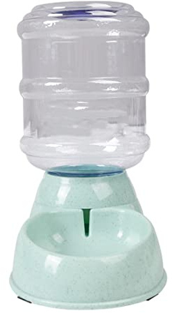Automatischer Wasserspender für Haustiere,3,8 l,abnehmbar,waschbar,rutschfeste Basis,auslaufsicher,Wasserspender mit Gewindeanschluss,Slope-Design,Wasserspender für Katzen und Hunde