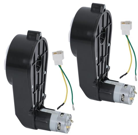 Veicoli per bambini, motore di trasmissione, 24 V, 40000 giri/min, RS555, ricambio per auto per bambini, motore elettrico, cambio per bambini (nero, 24 V, 2 pezzi)