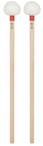 1 paire de baguettes de batterie en feutre pour timbales, percussions, percussions