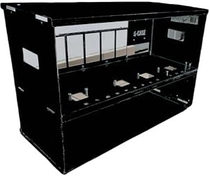 S-CASE 4 RAL, OPEN AIR, AI case, CRYPTO mining, 5 x GPU, 5 x PSU