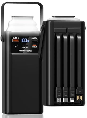 Power Bank 30000mAh 22,5W Externer Handyakku PD20W Schnell Aufladende Powerbank USB C mit LED Display 7 Ausgängen & 2 Eingängen Tragbares Ladegerät für Smartphones