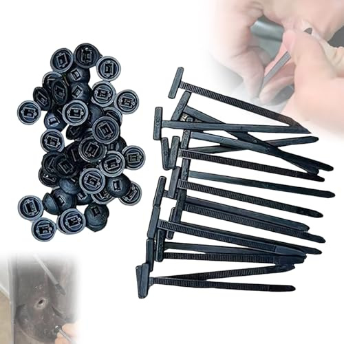 20/50/100pcs Cable Tie Buckle, Cable Ties Holder, Nylon Universal Cable Tie Buckle, Heavy Duty Self-Locking & Multipurpose Cable Tiess Tool, for Car Body Fastening Problems & Daily Repair (20pcs)