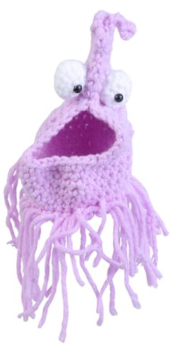 Xuancai Handmade Crochet Alien Plant Hanger Indoor Hanging Bag Planter Storage Basket For Home Bedroom Office Decoration Hanging Storage Basket
