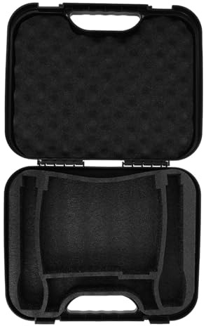 CORHAD Estuche Rígido de Transporte para Micrófono con Gran Capacidad, Diseño y Portátil, Caja de Almacenamiento de Plástico para Equipo de Grabación y Podcast