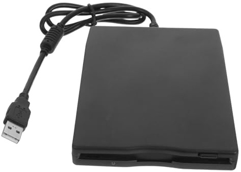 Kisangel Unidad de Disquete Externa USB para Portátil y Pc, Lectura Rápida 3.5 Pulgadas, Compatible con Windows 98se/XP, Diseño Compacto y Ligero, Transferencia Datos