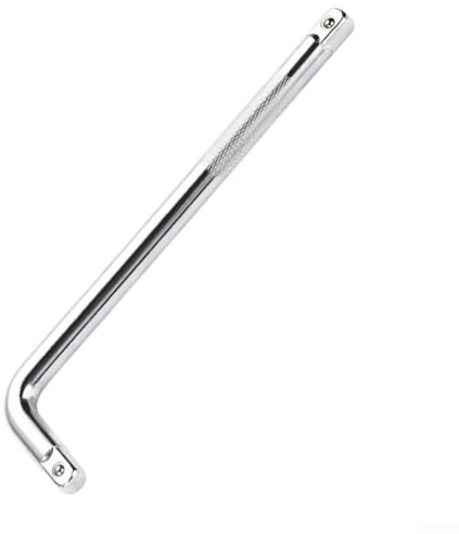 Verstellbarer Ölfilterschlüssel mit 1,27 cm Steckschlüsseladapter, robuste Kette für Autoreparatur, 44/52 Knoten, Stahlkonstruktion, kompatibel mit (25,4 cm Schraubenschlüssel)
