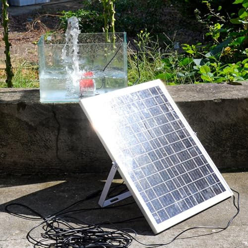 Gettimore 25W Solar Springbrunnenpumpe Garten und Teich mit 2m Rohr und 1100 LH Durchflussmenge