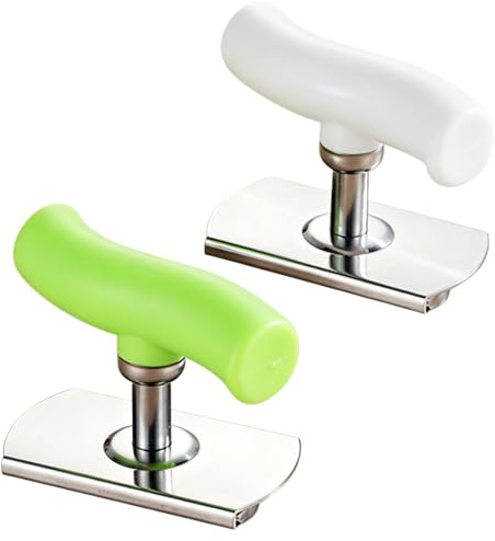 DOVBAN 2pcs Abrelatas Manual,Abrebotellas,Abrebotellas Para Mayores,Para Familia,Pícnics,Negocios (Verde+Blanco)