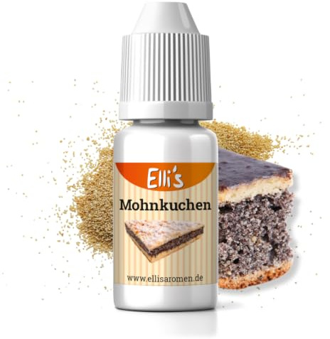Ellis Aromen Mohnkuchen NATURIDENTISCHES Lebensmittelaroma | Für Speisen & Getränke | 10 ml