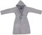 Laura Biagiotti Accappatoio con Cappuccio Zaffiro/Ambra taglie S M L XL XXL interno micro spugna cotone esterno nido d'ape UOMO DONNA (Grigio - Zaffiro, XXL - TG 56/58)