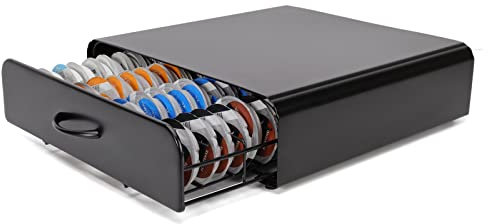 SYSYLY Coffee Pod Holder Storage Drawer Compatible with 64 Tassimo Pods,Coffee Machine Stand, Pod Drawer Dispenser,Kitchen Storage