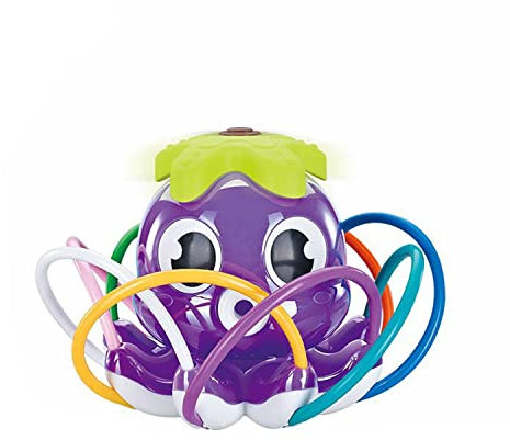 Wassersprinkler für Kinder, Sich drehendes Blumensprinkler-Spritzspielzeug mit rotierenden Düsen, Wasser wackelt Spielzeug, Schwimmbad, Garten, Rasen, Spielen im Freien