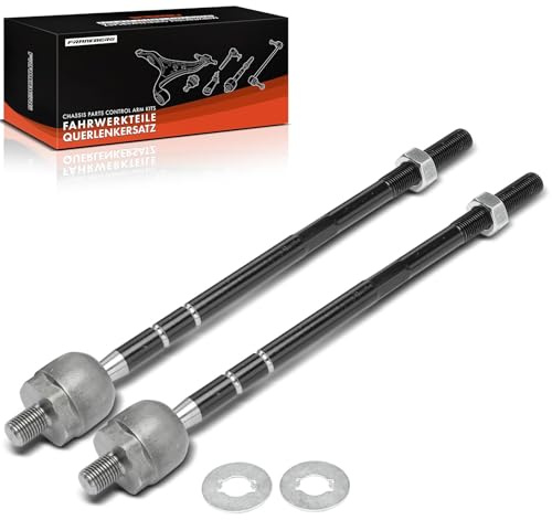 Frankberg 2 bieletas de barra de acoplamiento con tuerca de seguridad para | 1S0423810A, con contratuerca, eje delantero, 1S0423810A; Compatible con: Mii KE1 KF1