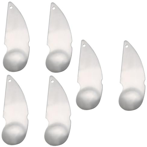 Cabilock 3 Juegos Cuchara De Kiwi Pelador De Limón Herramientas De Mano De Kiwi Pelador De s Cucharas De Excavación De Frutas Cucharas De Portátiles Acero Inoxidable 2 Piezas * 3