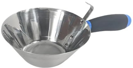 Fonowx Secchio in Acciaio Inossidabile, Robusto Strumento di Costruzione per Stucco Da Giardino