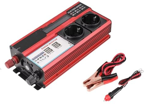 Onduleur 4000 W 3000 W DC 12 V vers AC 220 V Transformateur avec 4 Ports USB Convertisseur(3000W)