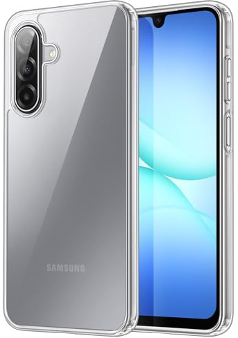 JETech Cover per Samsung Galaxy A17, Anti-Ingiallimento, Trasparente | Protezione Antiurto, Retro in PC Rigido Antigraffio, Custodia Bumper TPU Trasparente Resistente