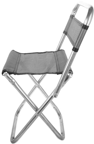 FUNOMOCYA Sedia da Campeggio Pieghevole Leggera e Compatta a Rete Sgabello Portatile Ergonomico per Pesca Campeggio Viaggi ed Esterni Colore Casuale Colore Casuale