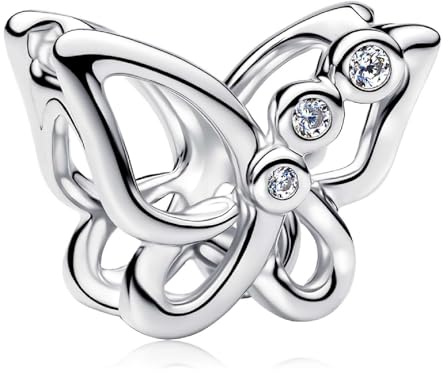 MSPOVOF Mom Charms Herz Anhänger S925 Sterling Silber Bead für Armband Halsketten Schmuck Geschenk für Damen Frauen