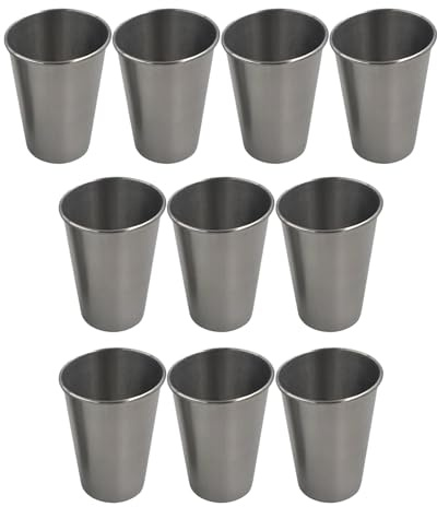 Générique De 10 tasses thermiques, gobelets à bière fonctionnels, gobelets en acier inoxydable pour les amateurs de bière et les amateurs de de de qualité, verres de voyage portables
