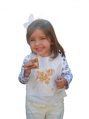 Lätzchen für Kinder, Papier, mit Auffangtasche Pack 100 Stück.