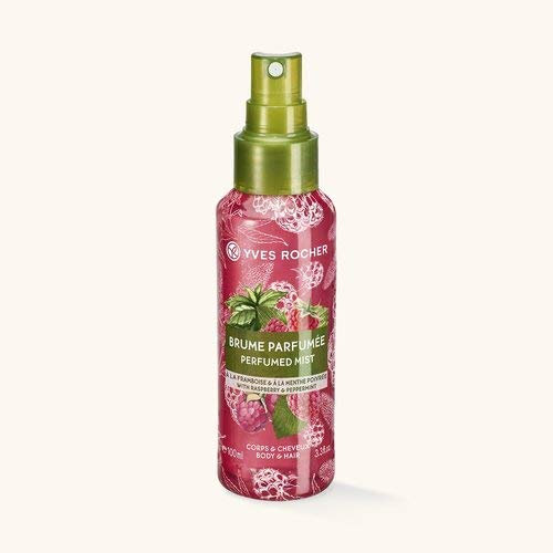 Yves Rocher Vegan Perfumed Mist Body & Hair Raspberry Peppermint 100ml