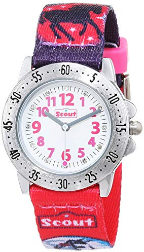 Scout Uhren Mädchen Analog Quarz Uhr mit Textilband Armband 1