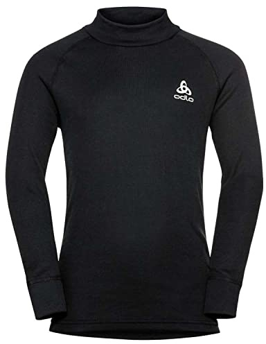 Odlo Unisex Kinder Active Warm Kids Funktionsunterwäsche Langarm Shirt mit Stehkragen (1er Pack)