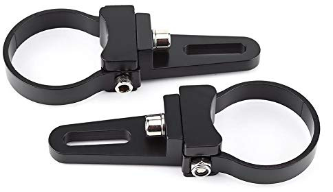 Gorgeri Kit de soporte de montaje de barra de luz LED Tubo de aluminio de 1-3 Soporte de montaje de barra toro/antivuelco Abrazaderas Soporte Coche Camión Luz de trabajo (1.75inch)