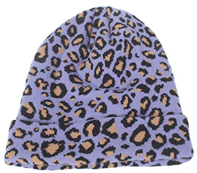 VALICLUD Slouchy Beanie Hut für Frauen Mode Leopard Strickmütze Warme Winter Gepardenhüte Animal Print Beanie Hut