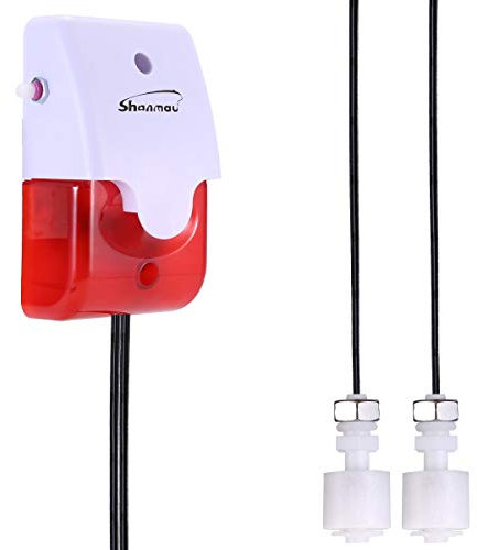 Erkennung von Hoch- / Niedrigwasserstand Alarm, 120 dB rotem Stroboskop Alarm, Wasserstandssensor (einstellbare Lautstärke), 5 m langes Sondenkabel, kann Überlauf und Wassermangel erkennen