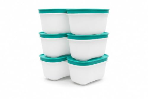 Tupperware Gefrier Behälter 170 ml weiß minze (6) Eis-Kristall Dose Eiskristall Gefrier-Behälter