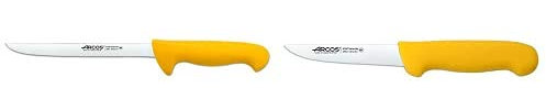 Arcos Serie 2900, Cuchillo Fileteador Flexible, Hoja De Acero Inoxidable Nitrum De 200 Mm + Serie 2900, Cuchillo Deshuesador, Hoja De Acero Inoxidable Nitrum De 130 Mm