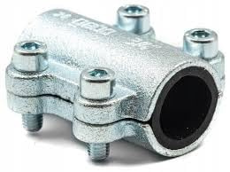 Gebo Rohrschelle Temperguss 3/4 Robust Silber-grau | Effiziente Leckreparatur, Hochdruckbeständig, Vielseitige Einsatzmöglichkeiten, Abdichtung